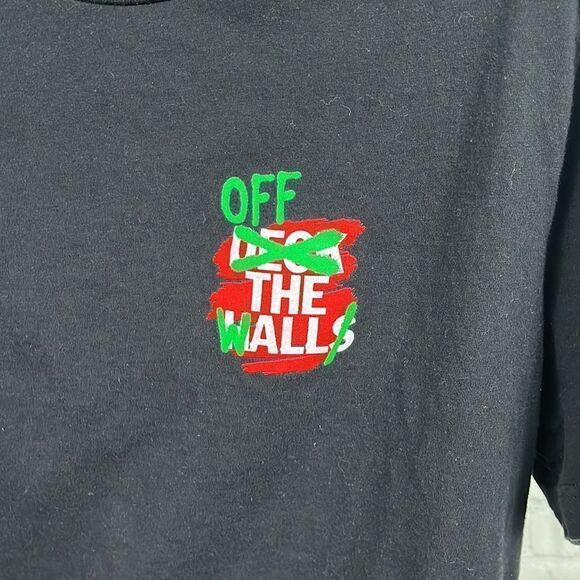 Vans Men's Off the Walls Deck the Halls Tee Black Large - Picture 3 of 5